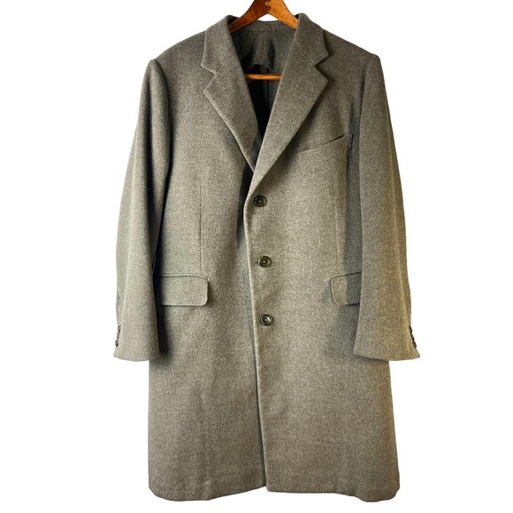 BATTISTONI, Roma 100% Italian Merino Wool Trench Coat, Men's Size Large - Picture 6 of 16